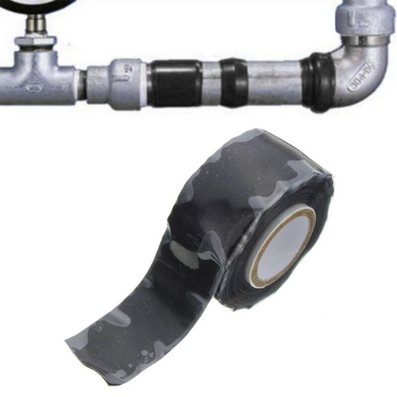Black Super Strong Waterproof Tape Stop Leaks Seal Repair Tape Performance Self Fix Tape Fiberfix Adhesive Insulating Duct Tape