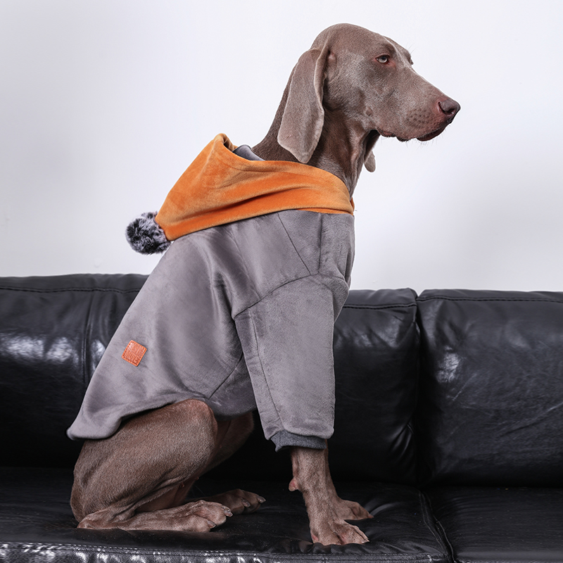 Roupas de cachorro grande, camurça quente de inverno, roupas para cachorro reforçadas, golden retriever, doberman, suéter para cachorro