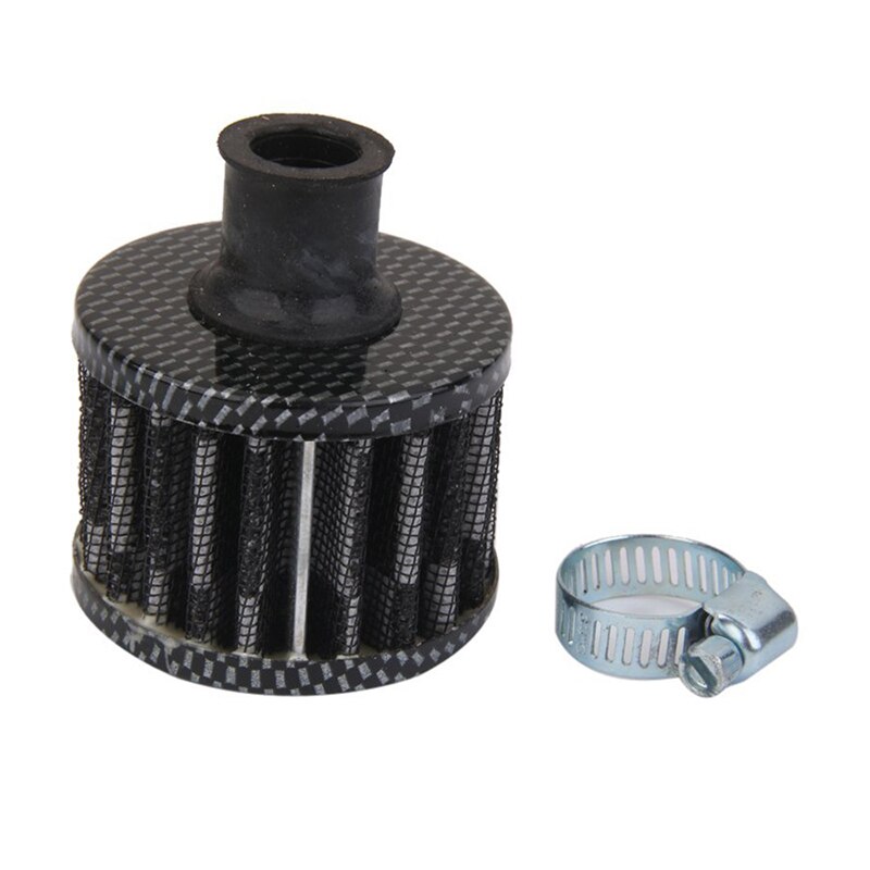 12mm Car Air Filter Car Car Turbo Ventilation Breather Carter, Black