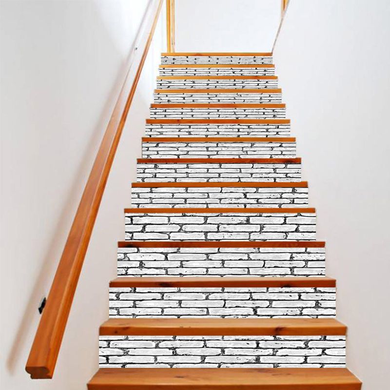 13pcs/set 3D Stair Riser Floor Stickers Waterproof Removable Self Adhesive DIY Stairway Decals Murals Home Decor: 39