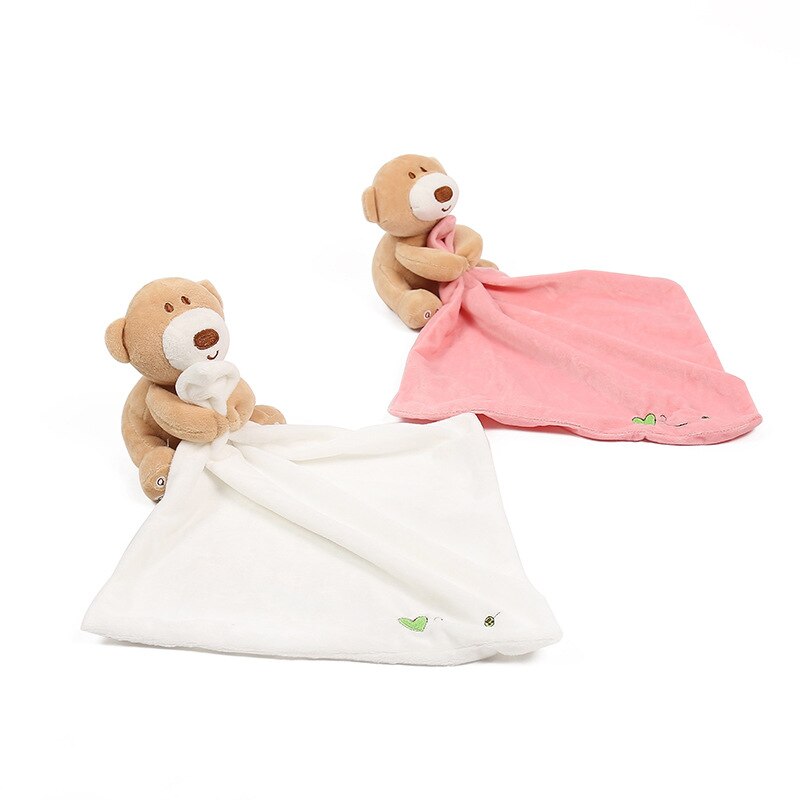Baby Bär puppe beschwichtigen handtuch Baby ruhig tücher komfort plüsch schal speichel handtuch Baby schließen Spielzeug Handtuch Decke Niedliche Puppe