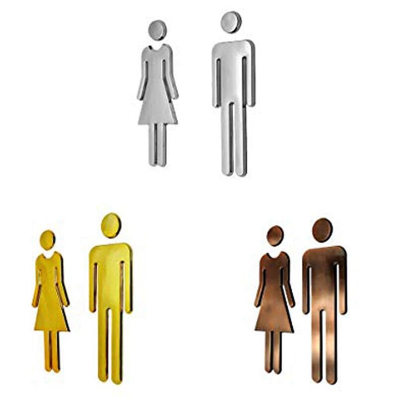 Een Paar Mannen Vrouwen Wc Deur Teken Hotel Winkelcentrum Wc Deur Teken Deur Accessoires