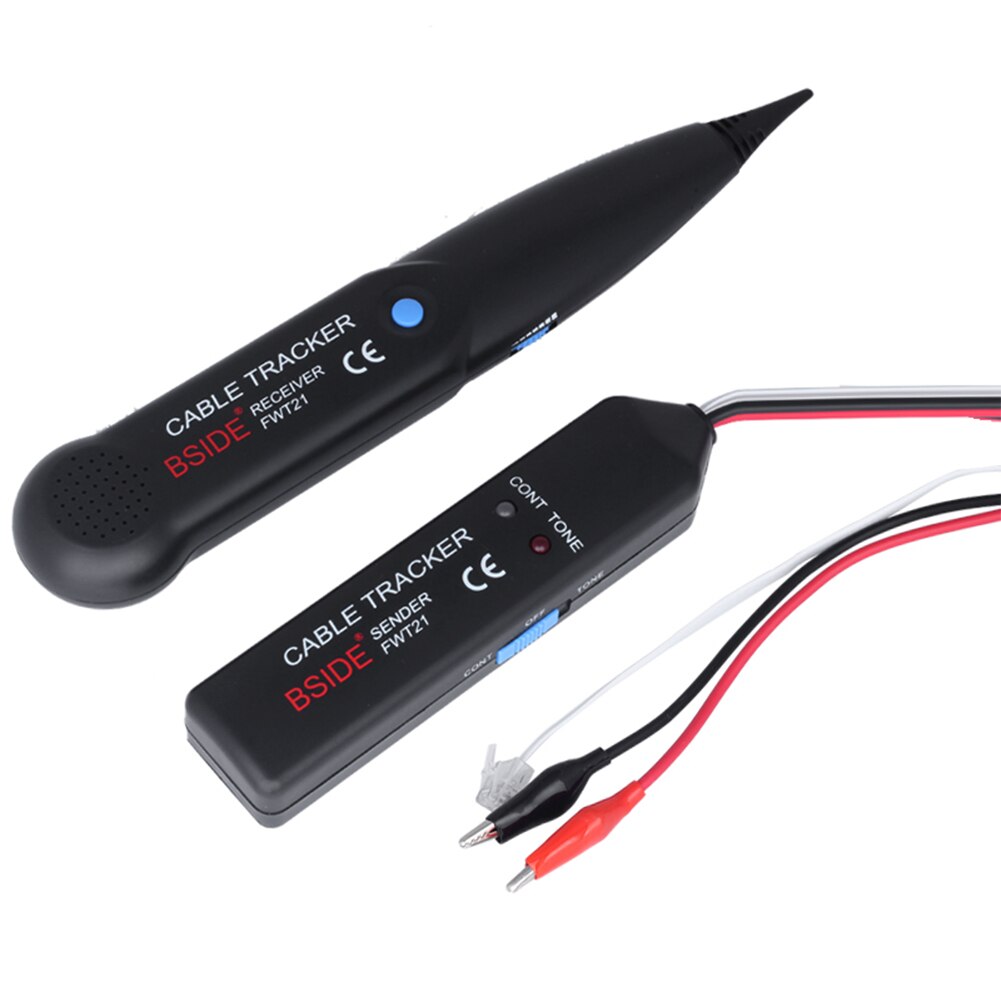 FWT21 Safety Cable Tracker Handheld ABS Detector Location Test Breakpoint Portable Telephone Line Wire Finder