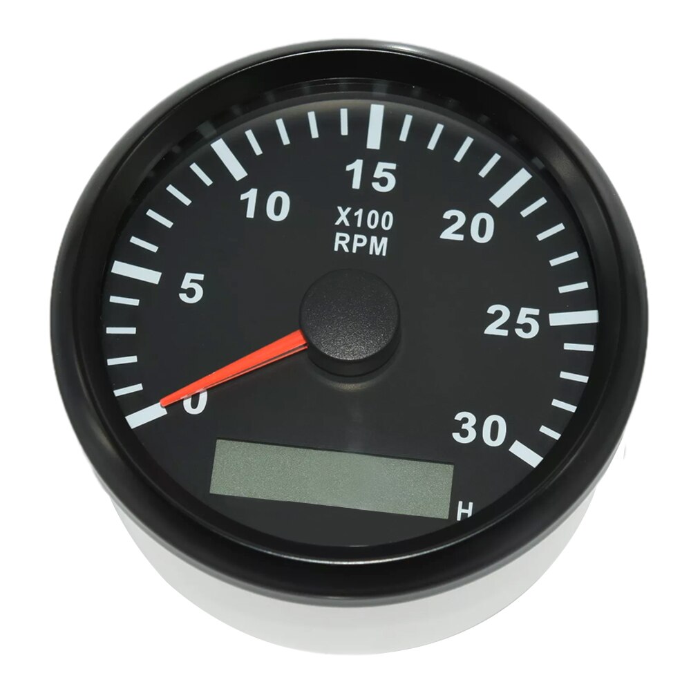 85mm Tachometer Gauge 0-8000 RPM With 16mm Sensor – 7-Color Backlight For Car Marine Boat