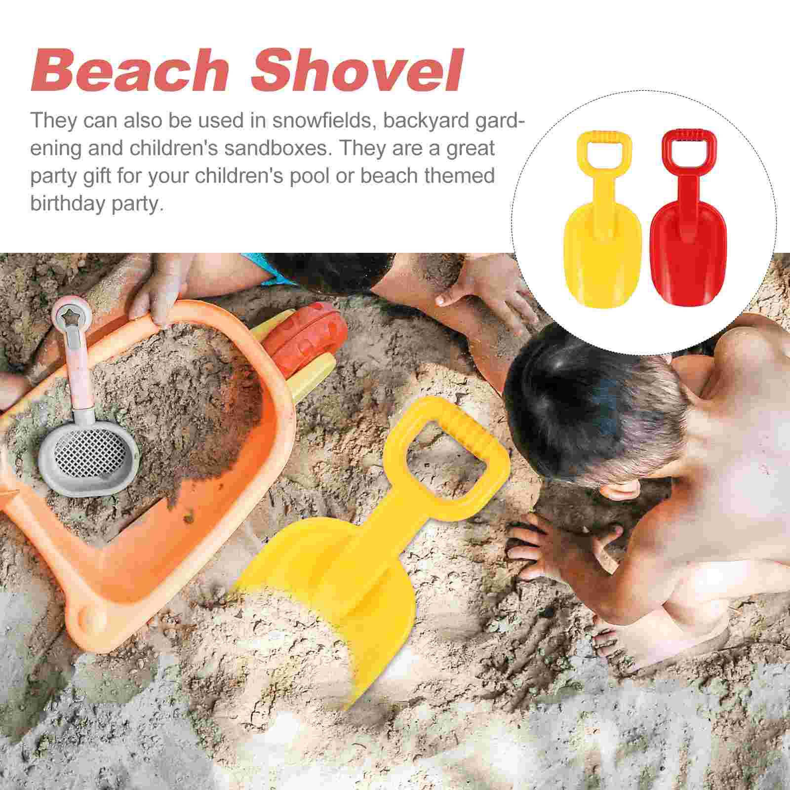 2pcs Short Handle Sand Shovels Scoop Beach Children Playing Sand Toys