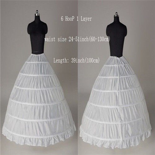 9 Style White A-Line/Hoop/Hoopless/Short Crinoline Petticoat/Underskirt Wedding: 3
