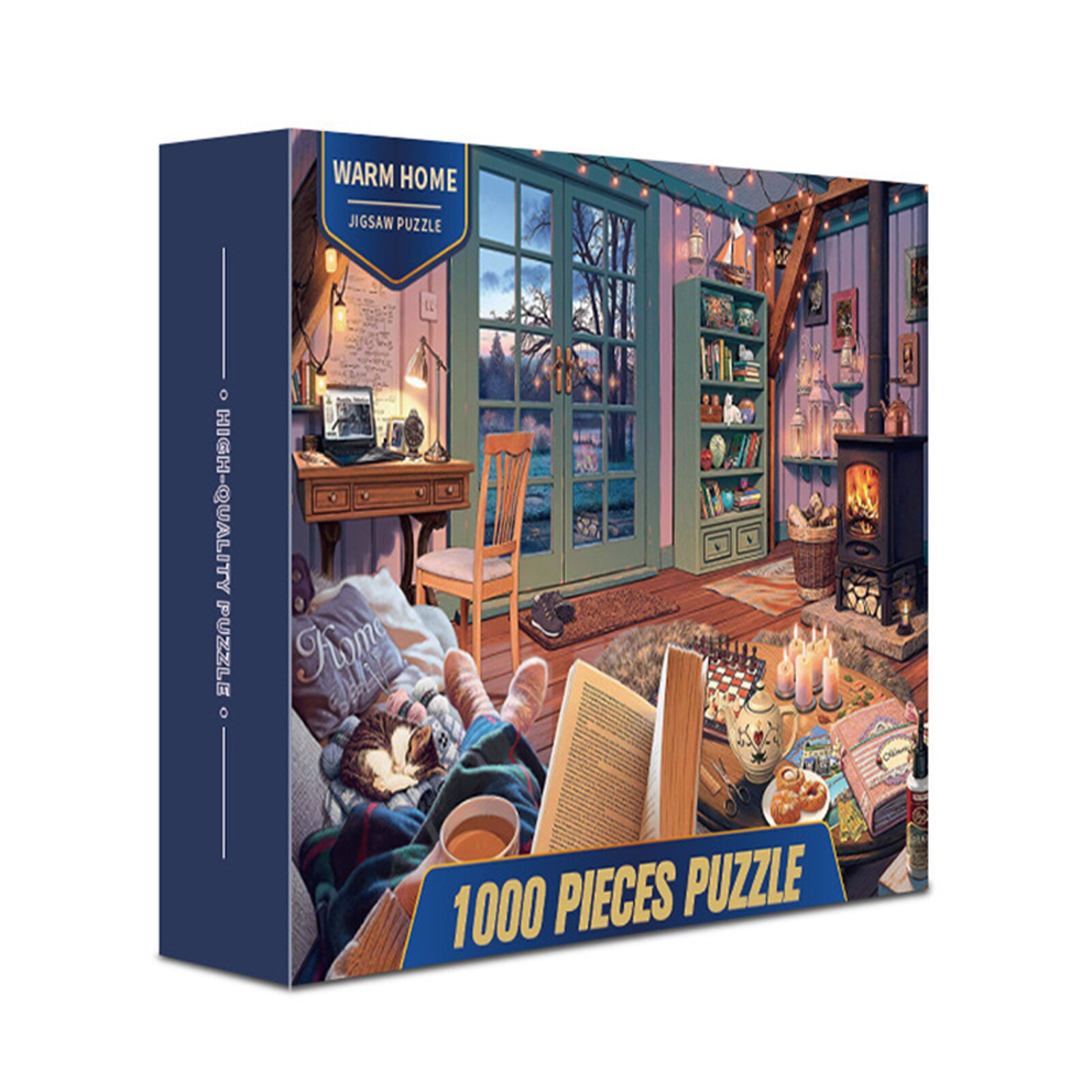 1000PCS Decompression Puzzle Stress Relief Adult Children Jigsaw Puzzles NDS: warm home