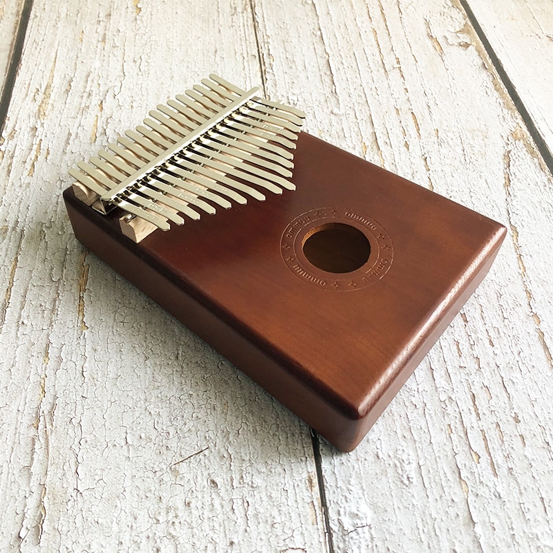 Kalimba africano de 17 teclas, Piano de pulgar de madera maciza, Sanza Mbira, Calimba, instrumento Musical de madera