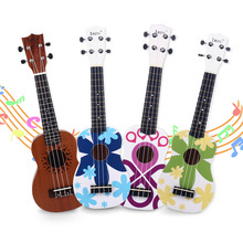 21 Inch Kleurrijke Sopraan Ukelele Akoestische Nylon 6 Snaren Hawaii Gitaar Guitarra Musica Instrument Voor Kinderen En Beginners