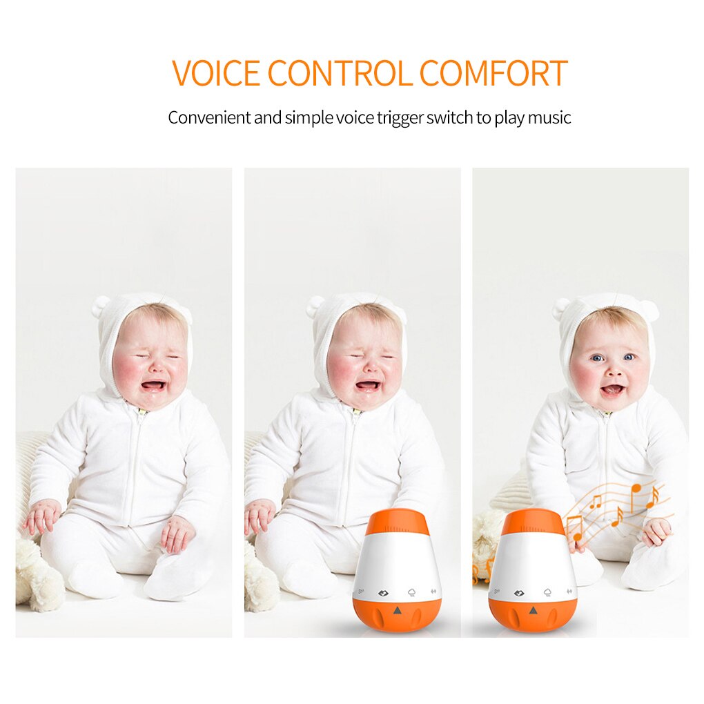 Sleep Machine Rechargeable Sleeping Sound Sensor Plastic Portable Sleeping Breathing Light Mini Noise Machine