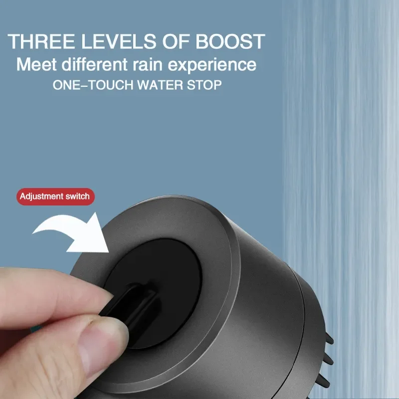 High Pressure Filtered Shower Head 3-mode Massage Spray Rain Faucet – Bathroom Accessories Gold faucet bathroom Shower valve