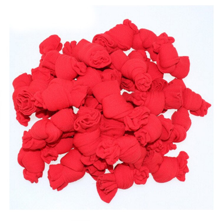 Babys freundlicher unisex Mädchen Jungen Sommer Einfarbig Atmungsaktive Elastische Kurze Einweg Socken: rot