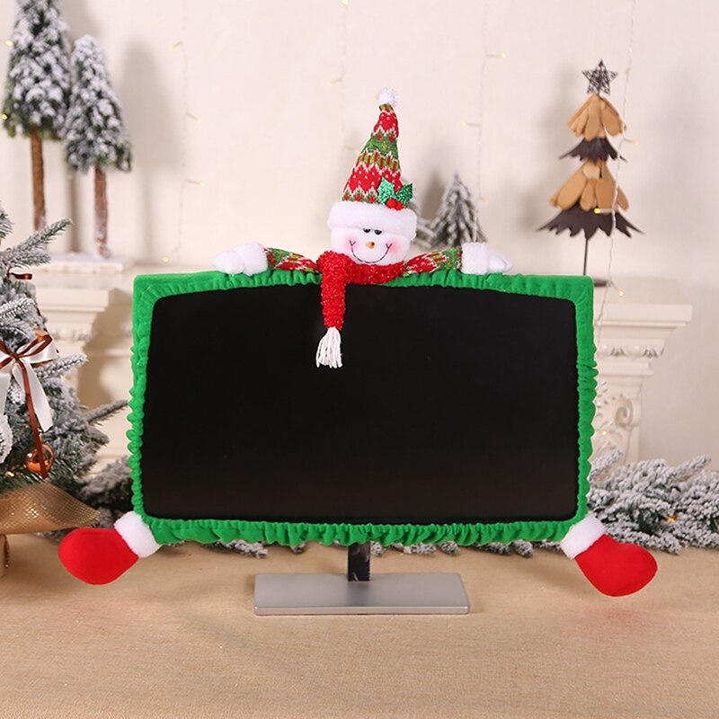 3D Pop Kerst Computer Cover Laptop Stofdicht Cover Monitor Screen Protector