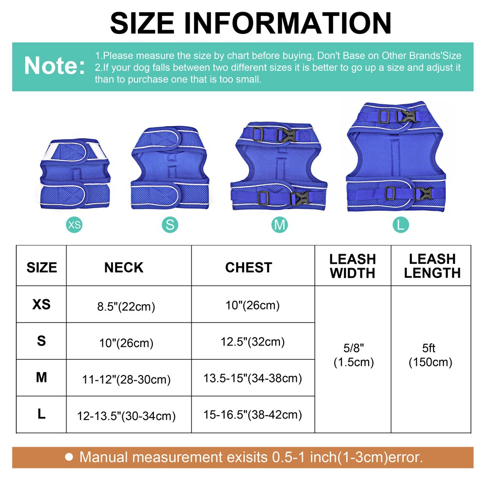 Mesh Cat Harness Reflective Dogs Cat Puppy Harnesses Leash Breathable Samll Dogs Harness Vest for Chihuahua Yorkshire Walking