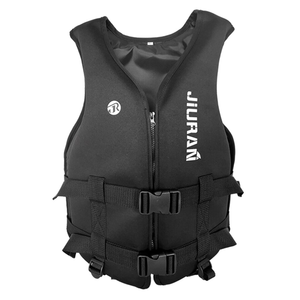 Chaqueta de neopreno para Rafting al aire libre para niños y adultos, ropa de esnórquel para nadar, pesca, kayak, traje de boatina: Black 2XL