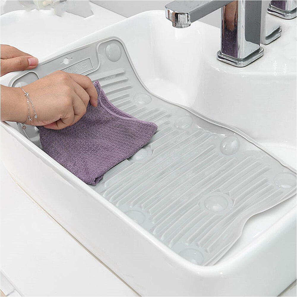 Draagbare Siliconen Scrubboards Vouwen Wasbord Met Zuignap Antislip Zachte Wasbord Voor Baby Doek Wassen Huishoudelijke Tool