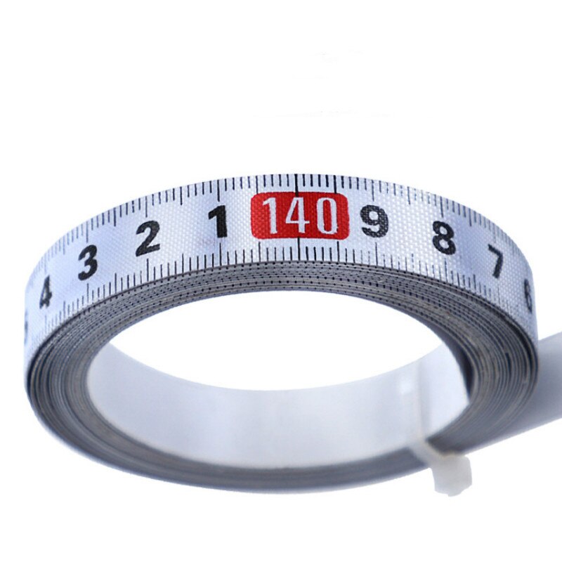 Tape Cutting Guide for Measuring Self-adhesive Metric Scale Stainless Steel Cut Tape Measure Wear-resistant Scale