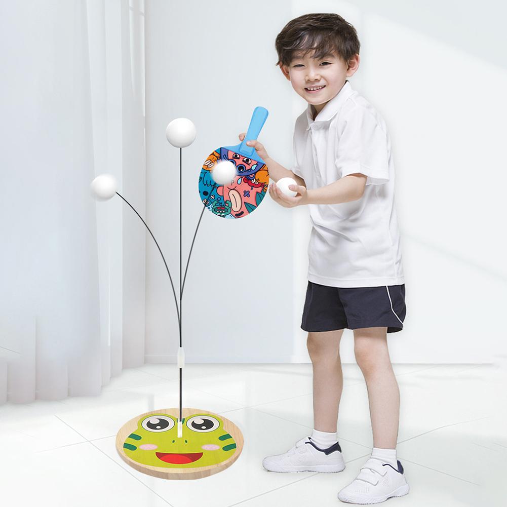 Caña de Ping Pong ajustable para niños, máquina de entrenamiento de tenis de mesa, juego de deporte de interior
