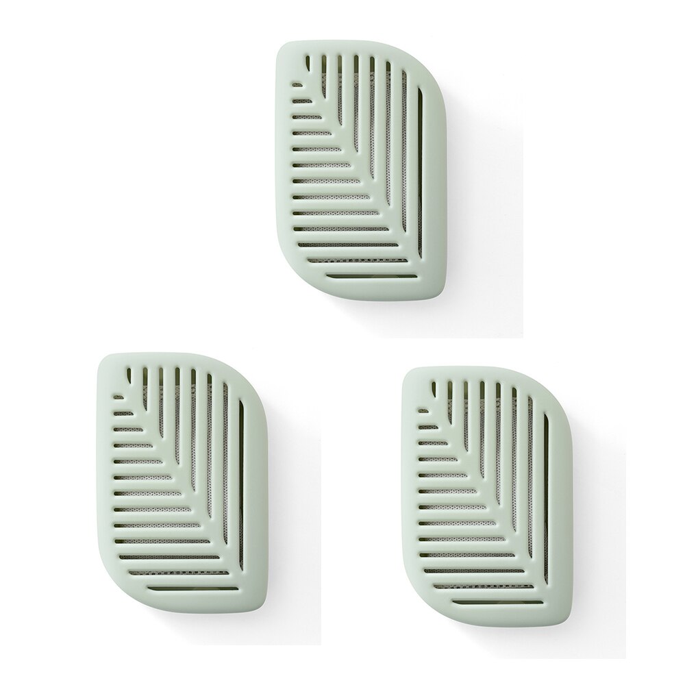 Leaf-Vormige Actieve Kool Ontgeuren Doos, Ontvochtigen En Ontgeuren Bamboe Houtskool Luchtzuiverende Tassen, 3 Packs: Army Green