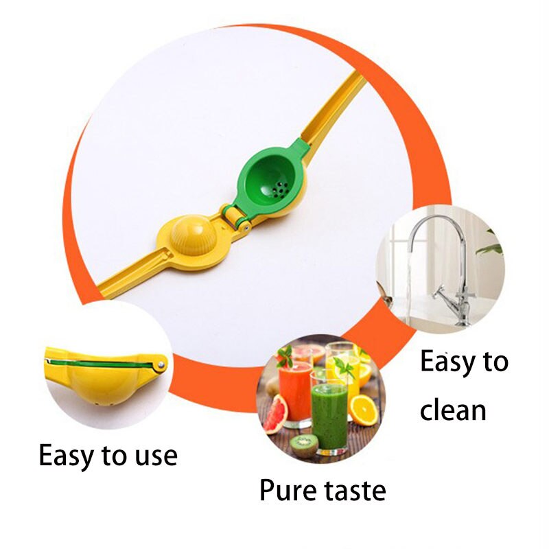 Lemon Squeezer Hand Held Juicer Double Bowl Metal Lemon Lime Squeezer Manual Orange Citrus Press Juicer Squeeze Kitchen Tools U3