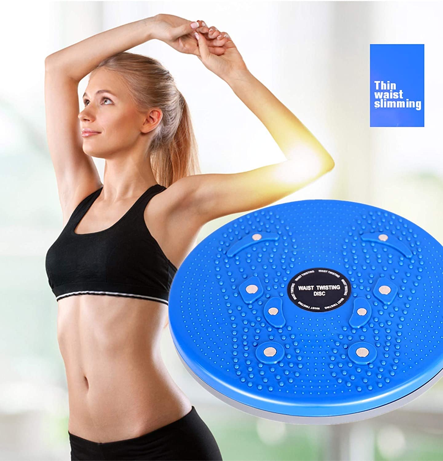 Taille Twisting Disc Board Body Building Fitness Balance Board Magnetische Massage Plaat Aërobe Oefening Voet Roterende Board