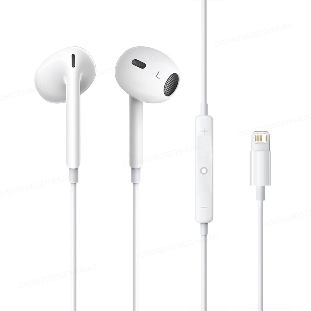 Original Kopfhörer für Apple iPhone 16 15 14 13 12 11 Pro Max USB C kabelgebundene Kopfhörer X 6 7 8 Lightning In-Ear Ohrhörer Zubehör: YELLOW