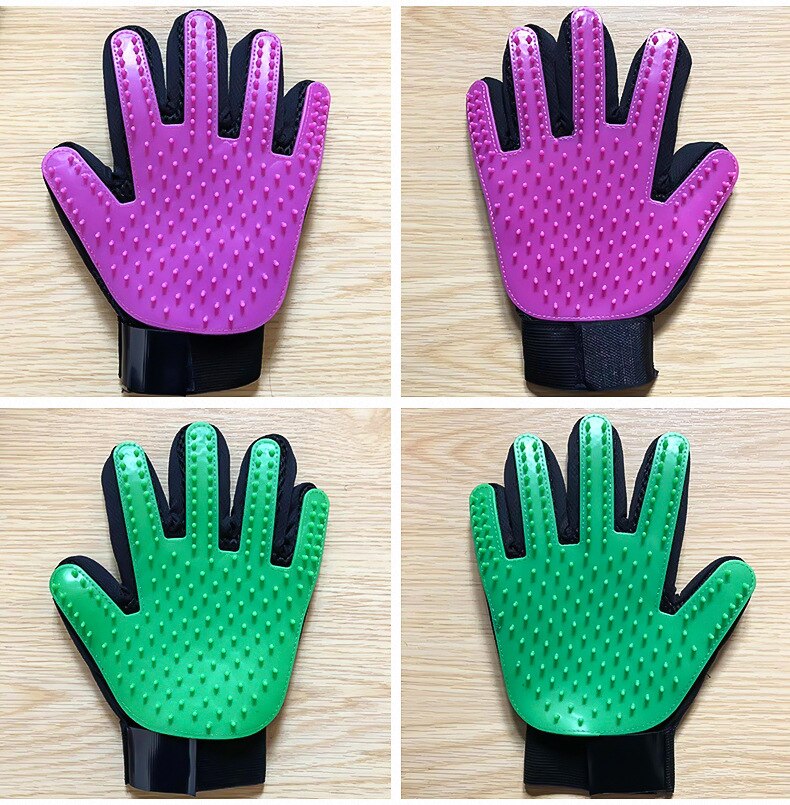 Pet Handschuh Katze Pflege Handschuh Katze Haar Deshedding Pinsel Handschuhe Hund Kamm Katzen Bad Sauber Massage Haar Entferner Bürste für pet Tier