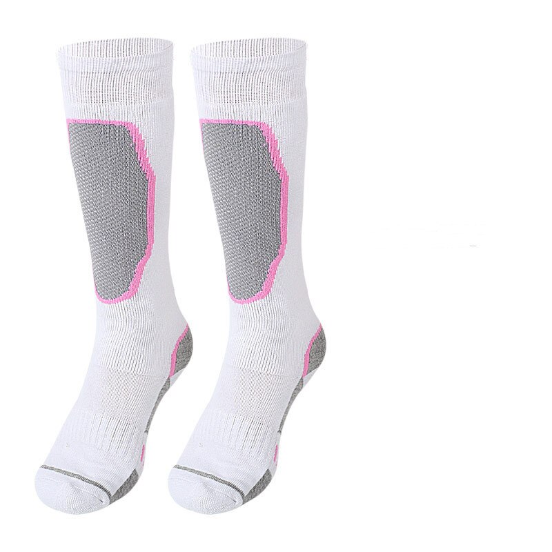 unisex Kompression Thermische Socken Knie Hohe Athletisch Laufen FußBall Verdickung Elastische Strumpf Winter Wandern Warme Lange Socken