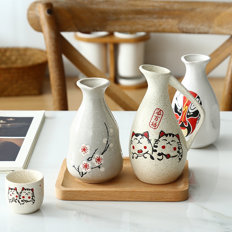 Japansk sake distribution vinkanna spritvärmare hushåll keramik varm flaska barware flagga liten stoup enkel gryta