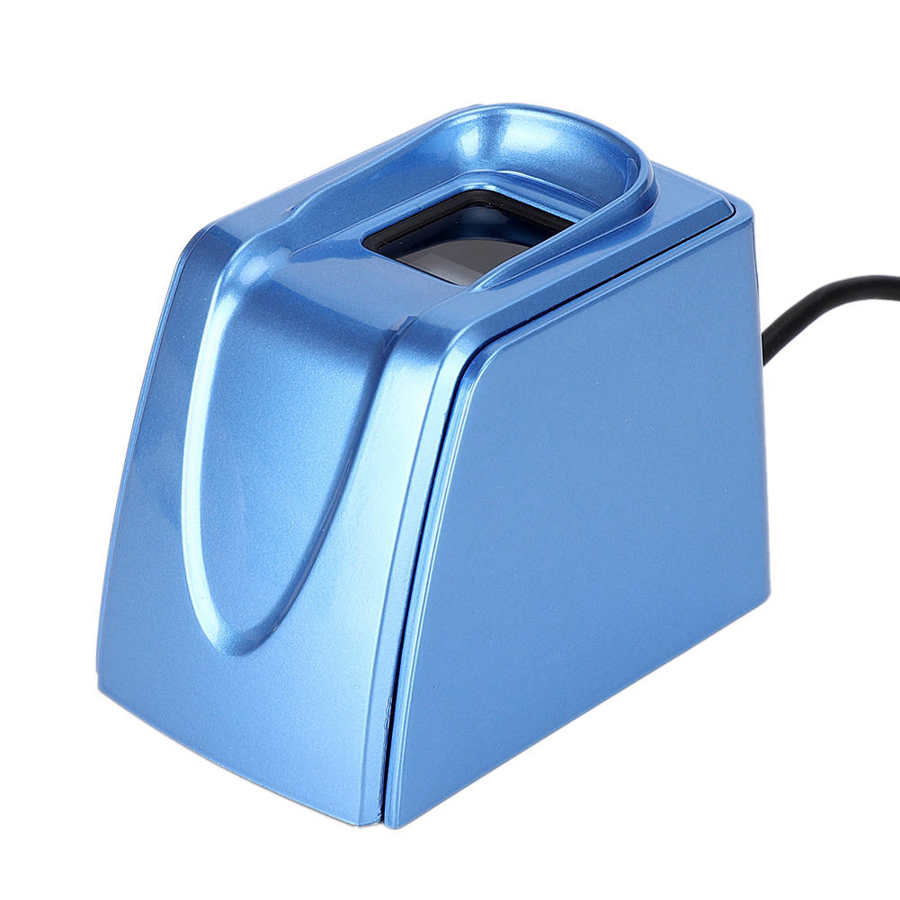 Lector de escáner de huella dactilar inteligente con cable de 1,5 m USB azul para ordenador portátil PC