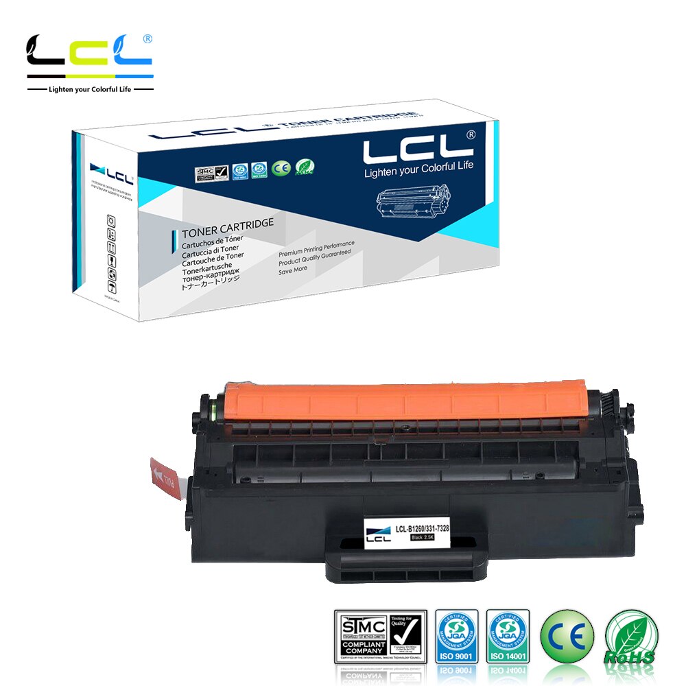 Lc B1260DNF B1265DNF B1265DFW 593-11109 Rwxnt Dryxv (1-Pack Zwart) toner Cartridge Compatibel Voor Dell B1260/B1260dn/B1265dnf