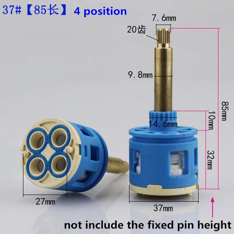 1PC Shower Room Faucet Cartridge Accessories Shower Head Bathtub Water Mixing Valve 3 Position 4 Position Concealed Installation: 37mm Dia. 4P 85mm L