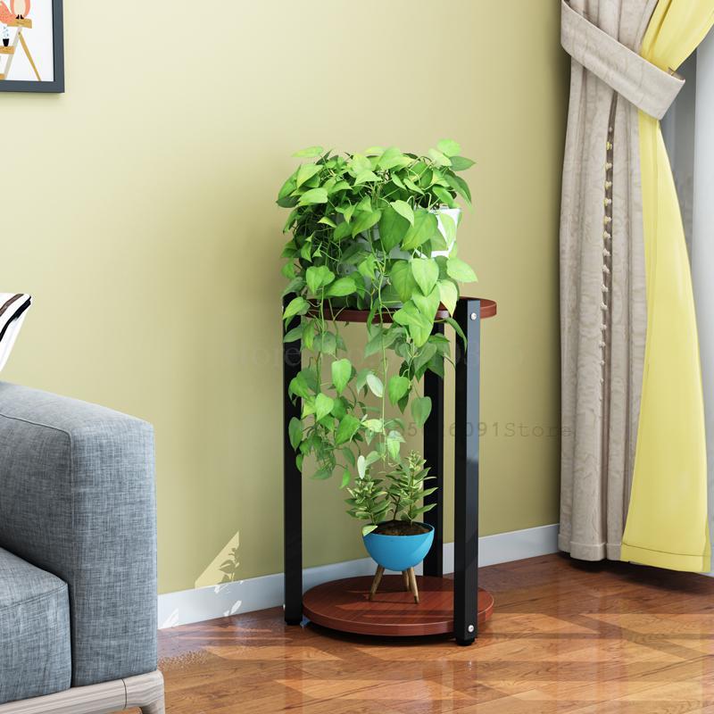 Multi-layer flower stand interior decoration space balcony flower stand wrought iron living room flower pot rack small flower: VIP 6