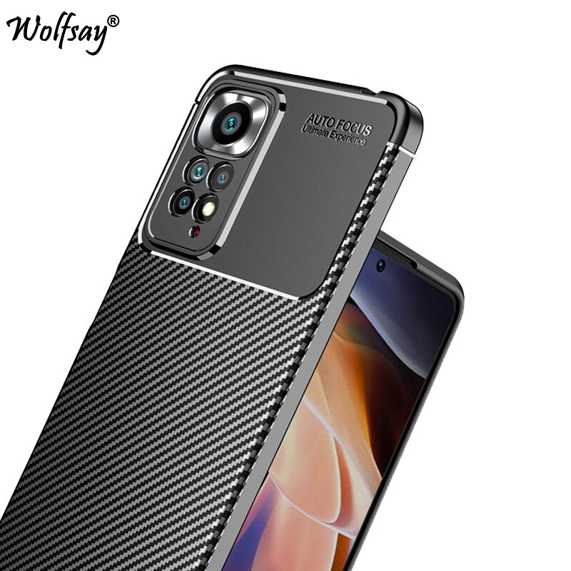 For Xiaomi Redmi Note 11 Pro 5G Case Silicone Carbon Fiber Cover Redmi Note 11 Pro 5G Global Case For Redmi Note 11 Pro 5G Cover