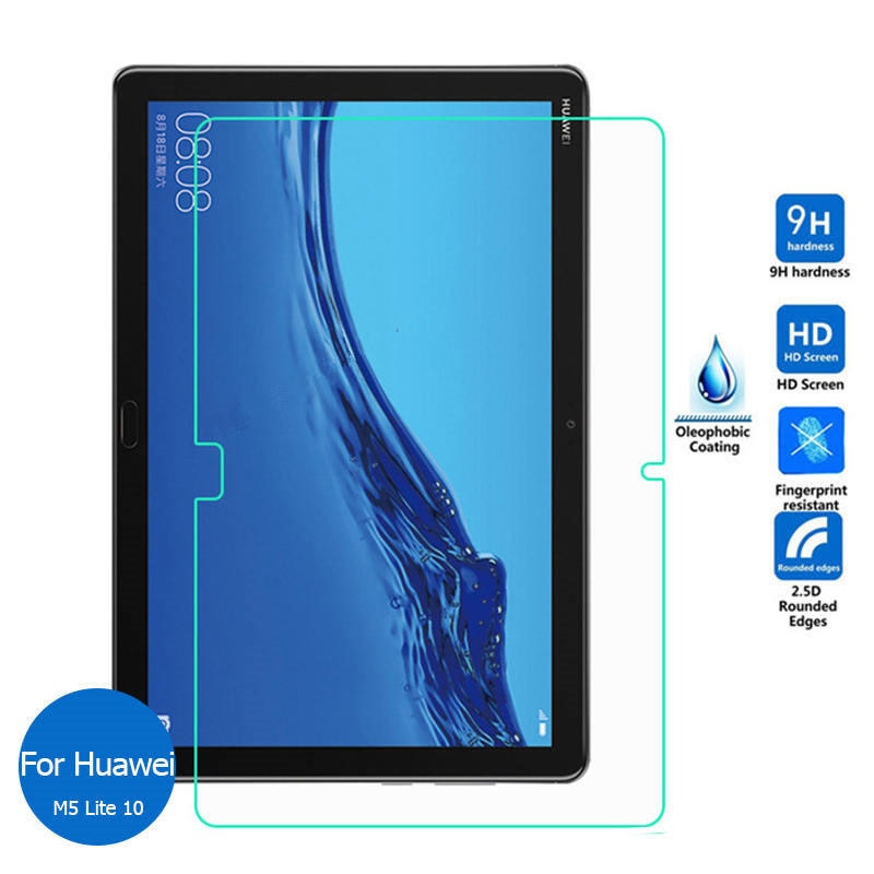 Film protecteur d'écran de portable 9H en verre trempé, protection pour Huawei Mediapad M5 Lite 10, et M5Lite 10.1 BAH2-L09 W09 W19,