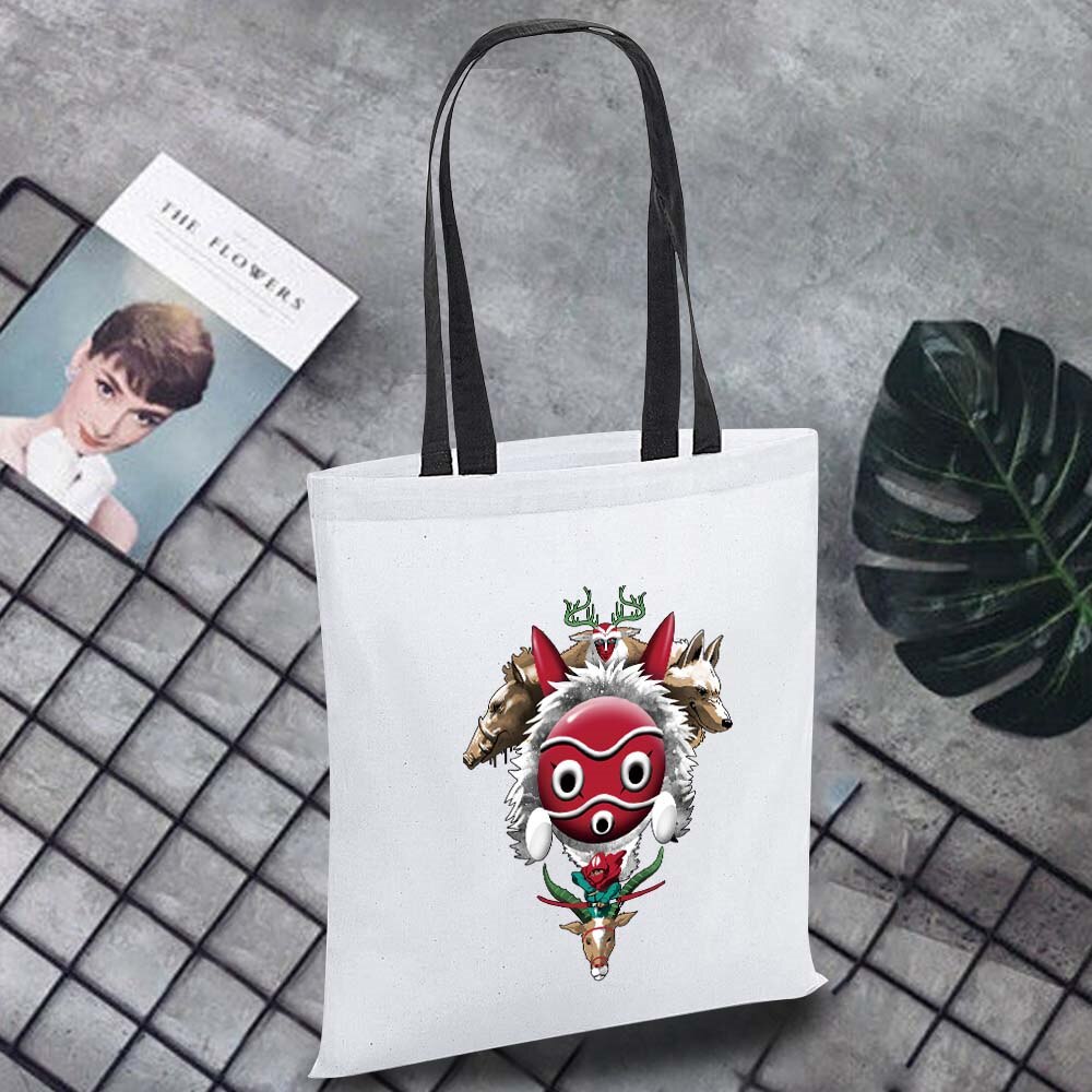 Wilde Ecobag Moeiteloos Canvas Draagtas Japan Patroon Draagbare Vrouwelijke Boodschappentas Dames Schoudertassen: japan023