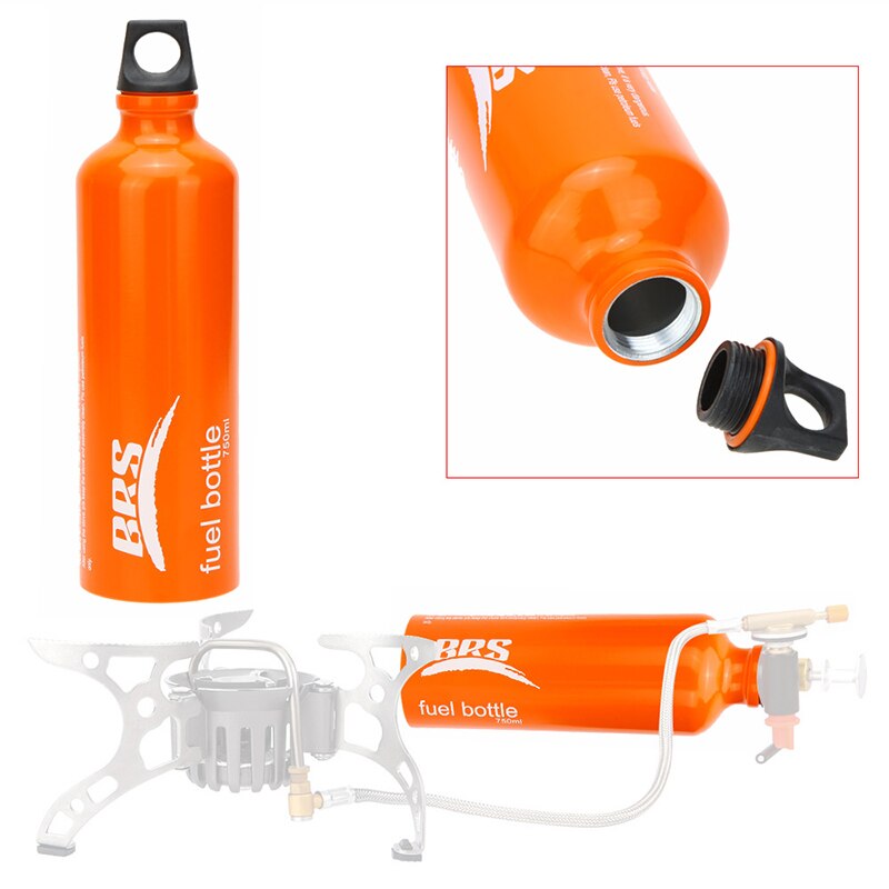 530 ml/750 ml Camping extérieur essence kérosène huile bouteille alcool liquide gaz carburant Storager randonnée escalade Organization