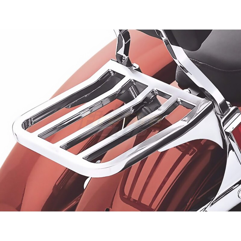 Krom motorsykkel rygg pingle bar bagasjehylle til harley sport  xl 04-17 dyna 06-17 softail 84-05 flst flstc flstsc 06-17
