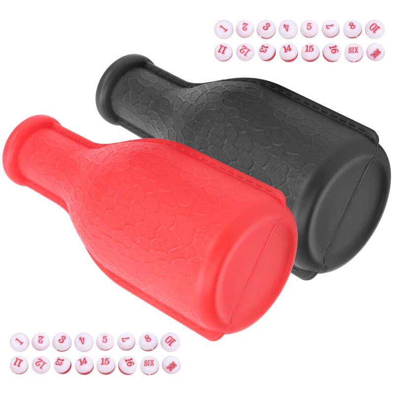 Dados de goma con números para el hogar, suministros de botella de billar, dado de entretenimiento, dados resistentes y duraderos