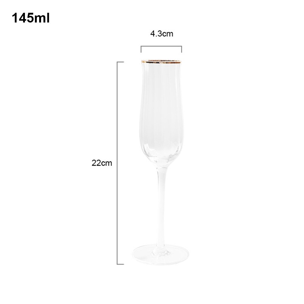 2PCS/Set Tulip Shape Lead-Free Crystal Glass Goblet Rib 150-400ml Red Wine Cocktail Whiskey Champagne Glass Wine cup: B