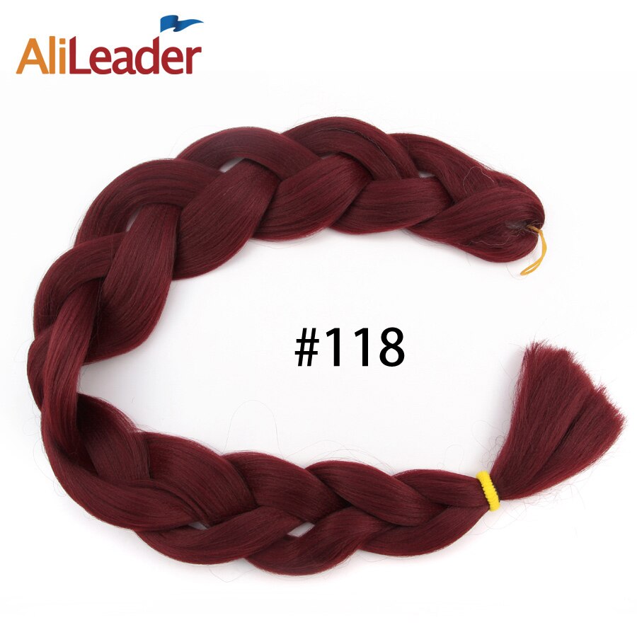 Leeons Jumbo Braid Hair Hair Extension 165g Rainbow Hair Braiding White Braiding Hair Colors Silver Box Braid Hair: 118