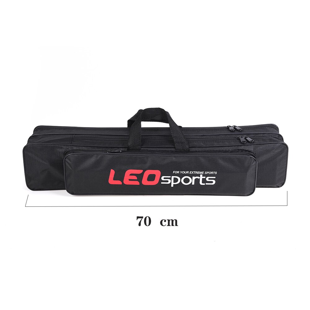 70/80cm fisketaske multifunktionel fiskestang rulle agn stang opbevaring taske boks fiskegrej taske: 70cm