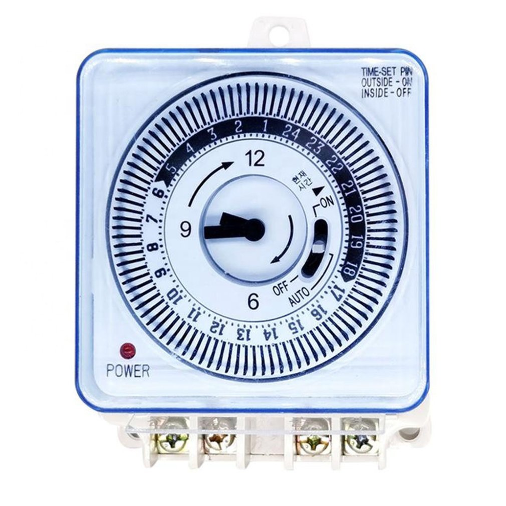 Mechanical Timer 230V 50Hz Time Counter Reminder 15min 24h Kitchen Countdown Energy Saving Controller Industrial Timing Switch