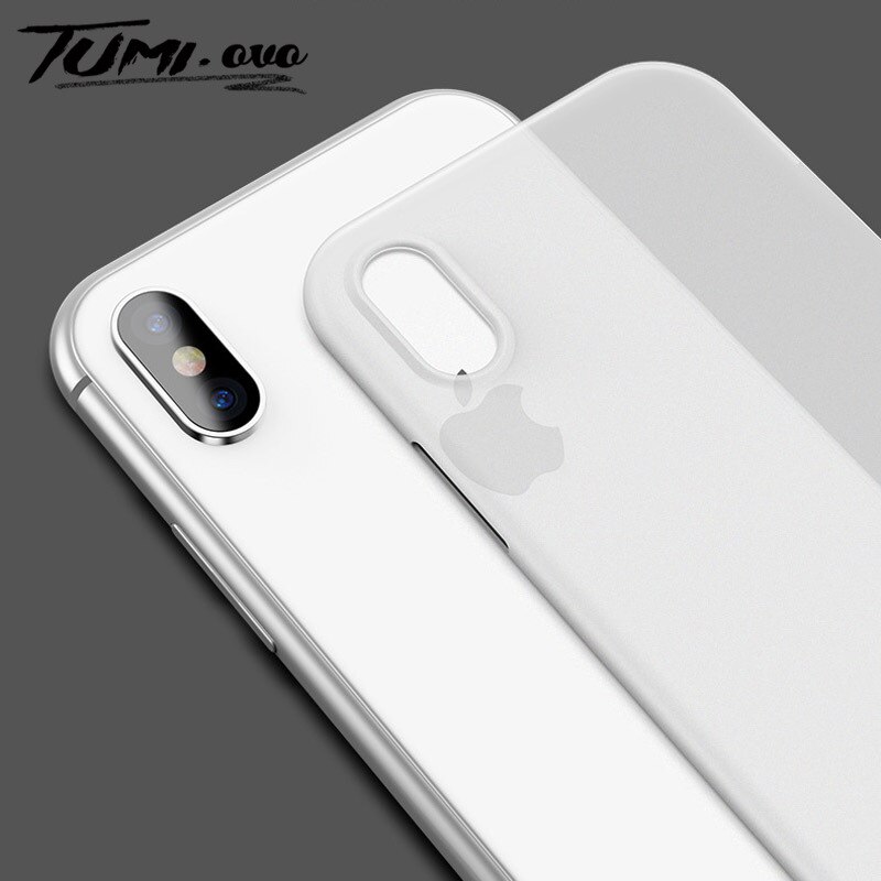 Funda ultrafina para iPhone 7 8 Plus, carcasa mate para iPhone 6 6s X Xr Xs Max, funda trasera transparente y suave