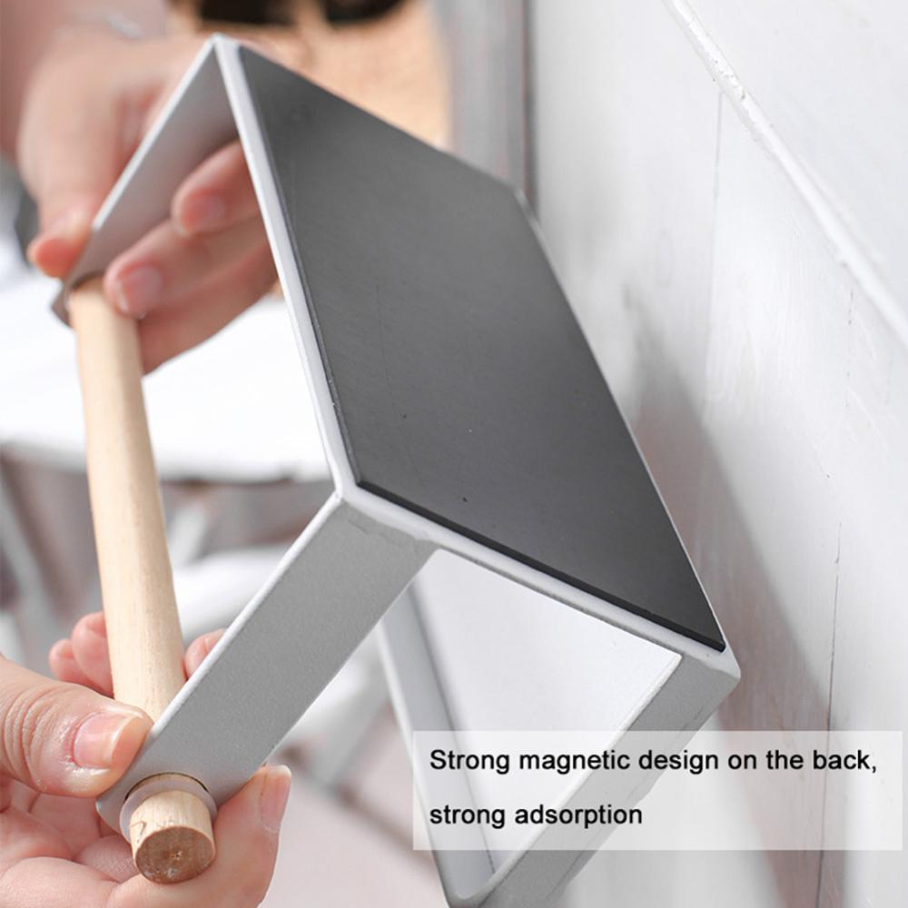 White Portable Wall Mounted Umbrella Stand Rack Magnet Umbrella Storage Holder Shelf for Home Office Umbrella Holder