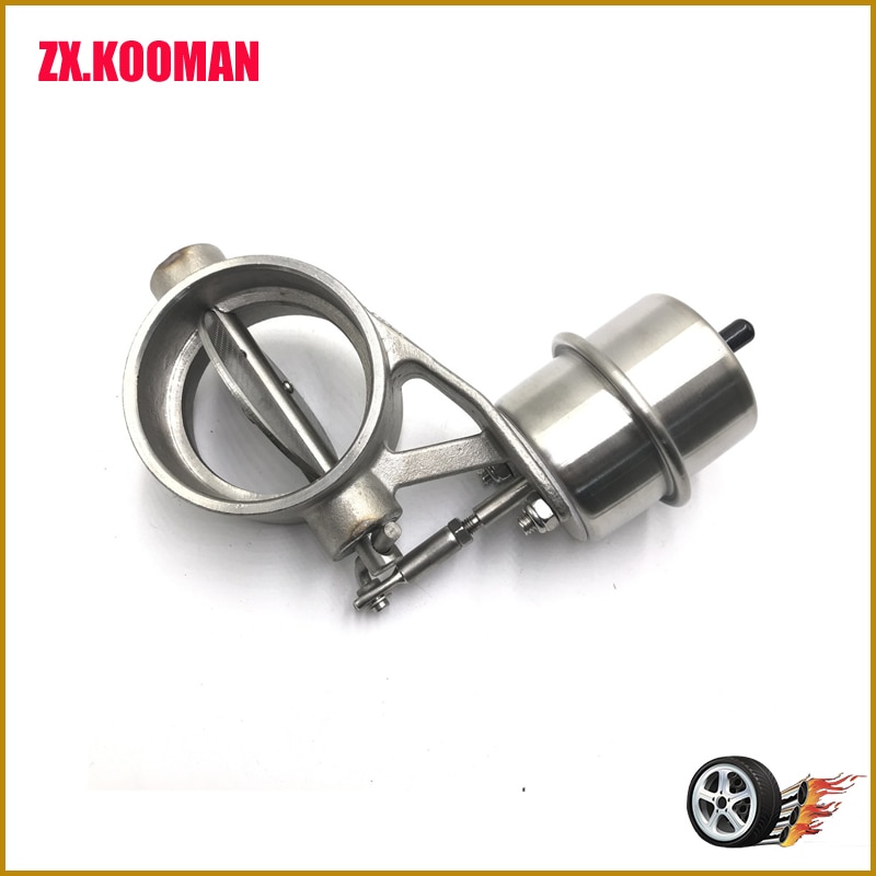Stainless steel Variable Exhaust Control Valve Set Vacuum Actuator 76 MM pipe Open Style 63MM Exhaust valve