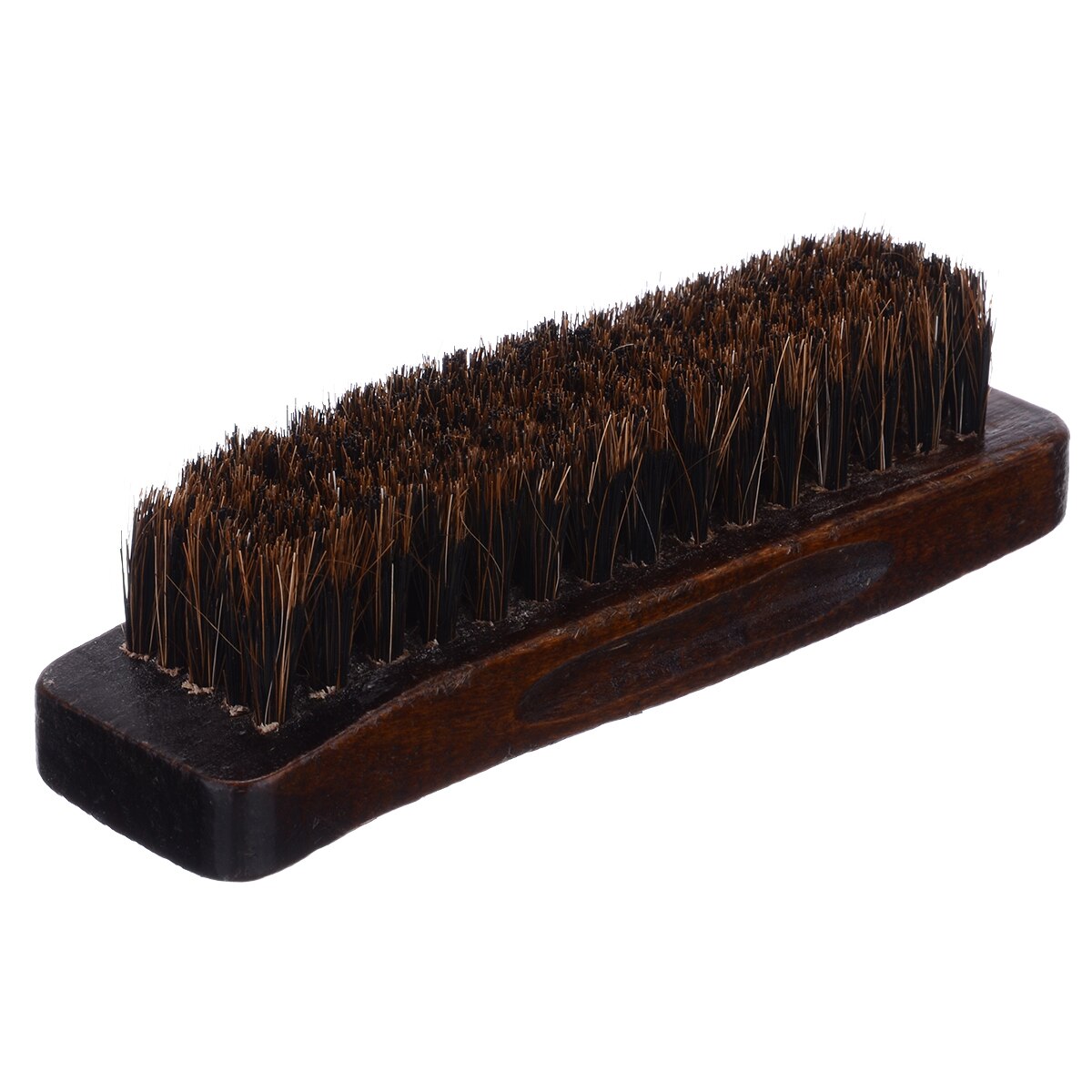 1pc Practical Wooden Handle Horse Hair Brush Boots Shoes Shine Polish Buffing Cleaner Brush Home Cleaning Tools