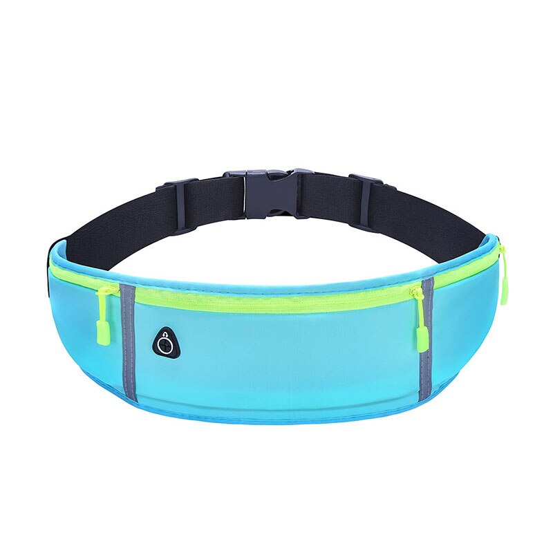 Ultradunne Mode Taille Tas Waterdichte Reizen Toevallige Run Klim Zak Sport Taille Verpakking Zomer Unisex Reflecterende Telefoon Tas: Donkergrijs