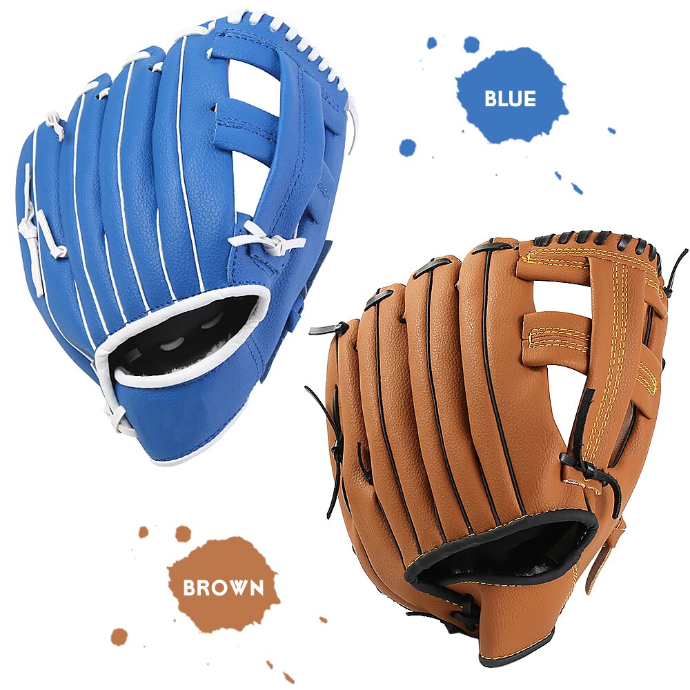 10.5in Outdoor Sport Honkbal Handschoen Softbal Praktijk Apparatuur Outfield Pitcher Handschoenen Lederen Softbal Handschoen