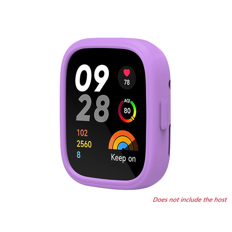 Siliconr rem til xiaomi redmi watch 3 udskiftningsrem redmi watch 3 active dobbeltfarvet blødt tpu + pc-etui armbånd armbånd: Xxl / Lyserød hvid